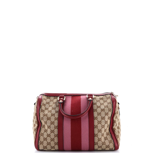 グッチヴィンテージウェブボストンバッグ GGキャンバス ミディアム