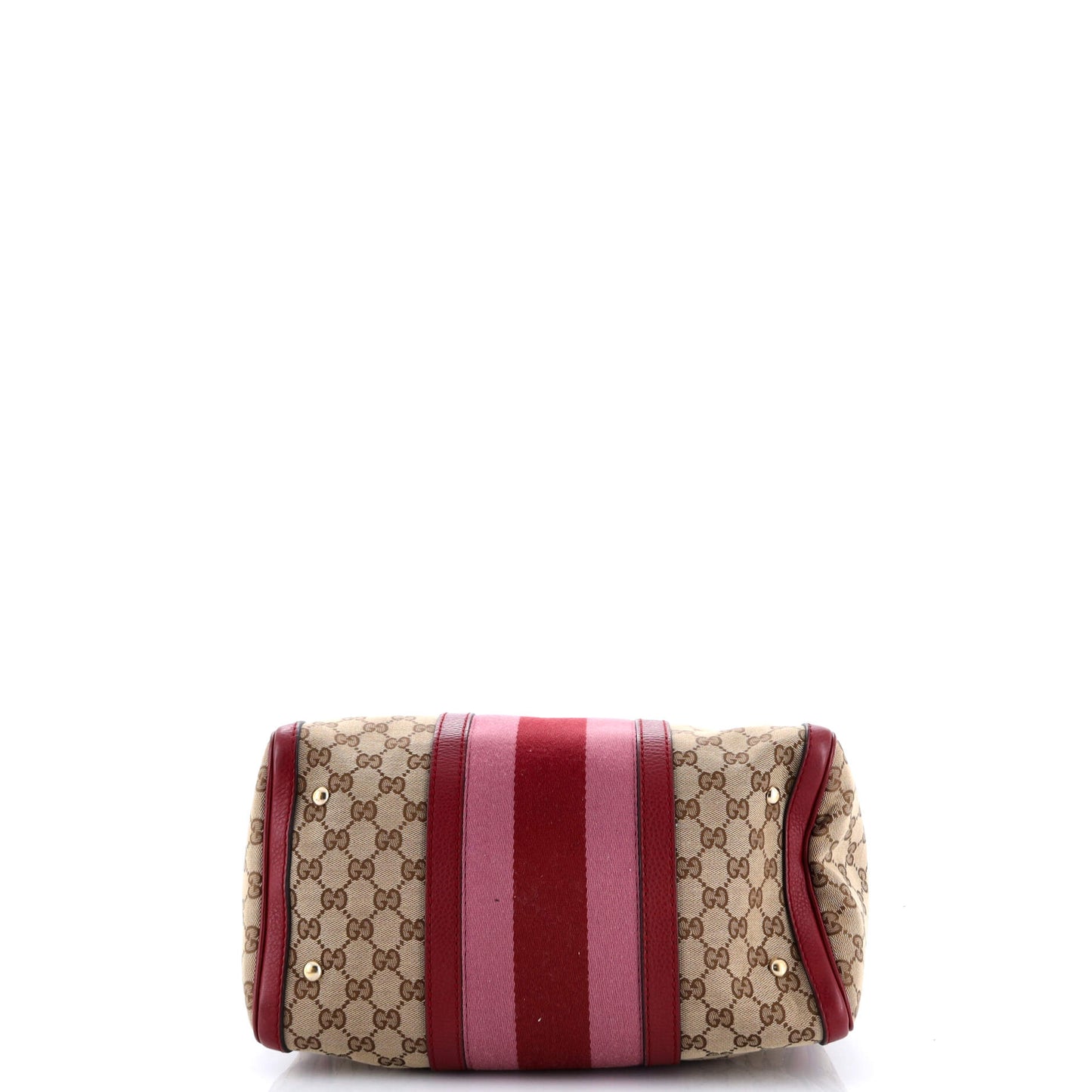 グッチヴィンテージウェブボストンバッグ GGキャンバス ミディアム