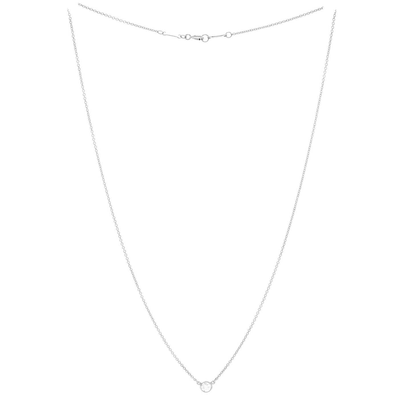 ティファニー エルサ・ペレッティ ダイヤモンド バイ ザ ヤード ペンダントネックレス プラチナ ダイヤモンド 0.20-0.29カラット