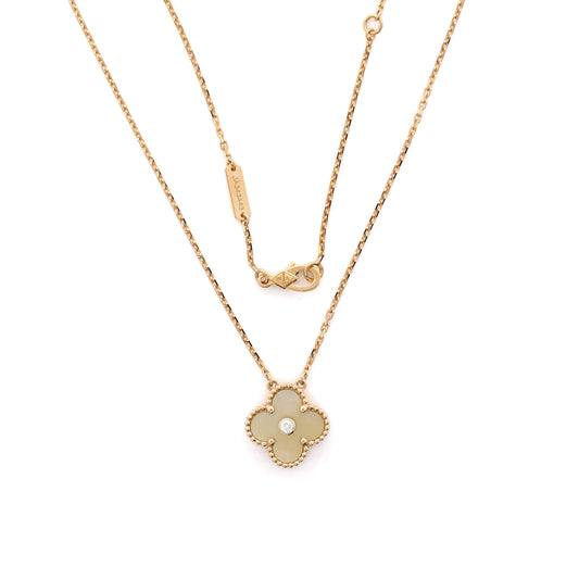 ヴァン クリーフ＆アーペル ラッキー アルハンブラ 4モチーフ ブレスレット 18Kイエローゴールド、カーネリアン、マラカイト、マザーオブパール、タイガーアイ