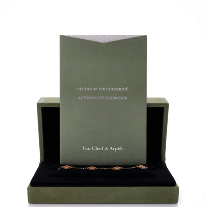 Van Cleef & Arpels Sweet Alhambra 6 Motifs Bracelet 18K ローズゴールド