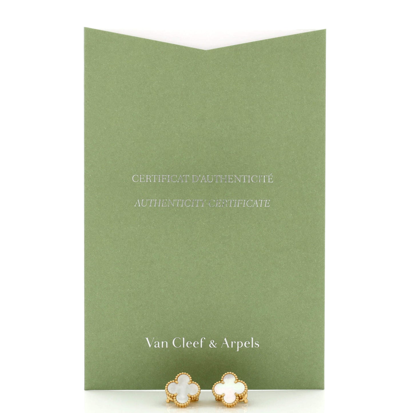 ヴァン クリーフ＆アーペル ヴィンテージ アルハンブラ イヤリング 18Kイエローゴールド＆マザーオブパール