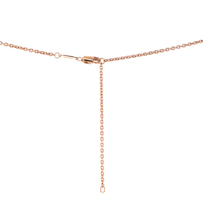 Tiffany & Co. Lock Motif Pendant Necklace 18K ローズゴールド with Pink Sapphires Small