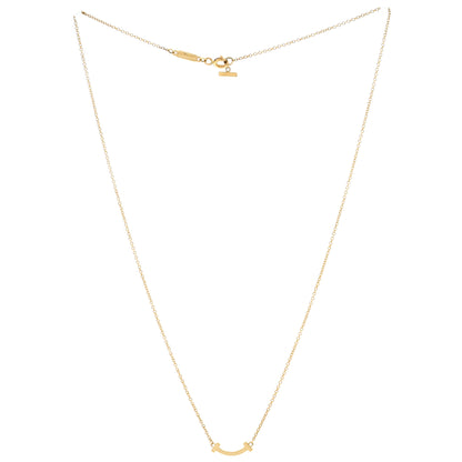 ティファニー T スマイル ペンダントネックレス 18K イエローゴールド ミニ