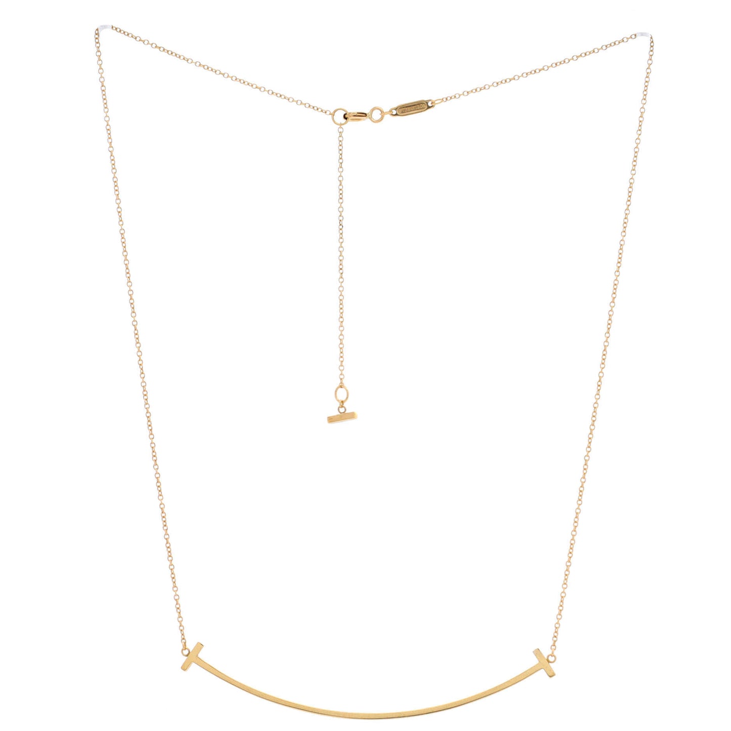 ティファニー T スマイル ペンダントネックレス 18K イエローゴールド ラージ