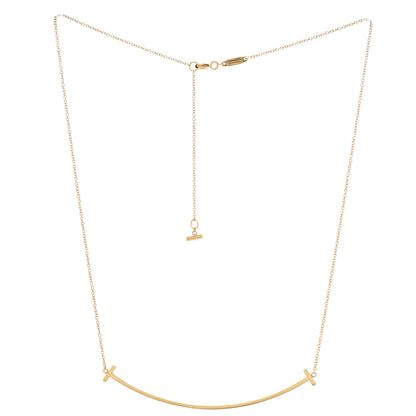 ティファニー T スマイル ペンダントネックレス 18K イエローゴールド ラージ