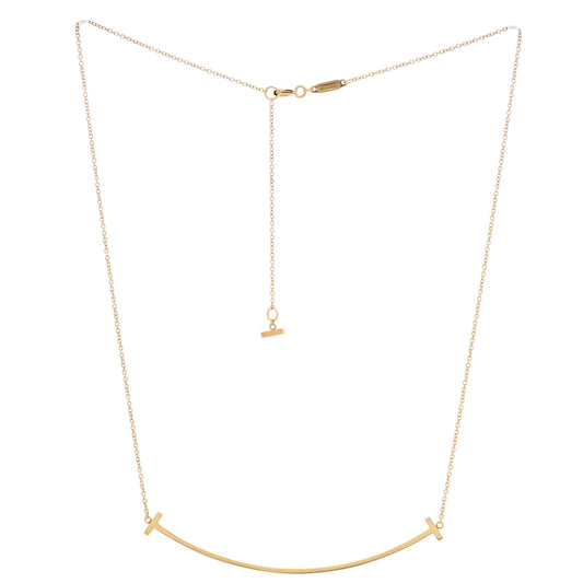 ティファニー T スマイル ペンダントネックレス 18K イエローゴールド ラージ