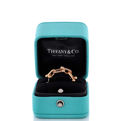 Tiffany & Co. HardWear Link Ring 18K ローズゴールド with  Diamonds Small