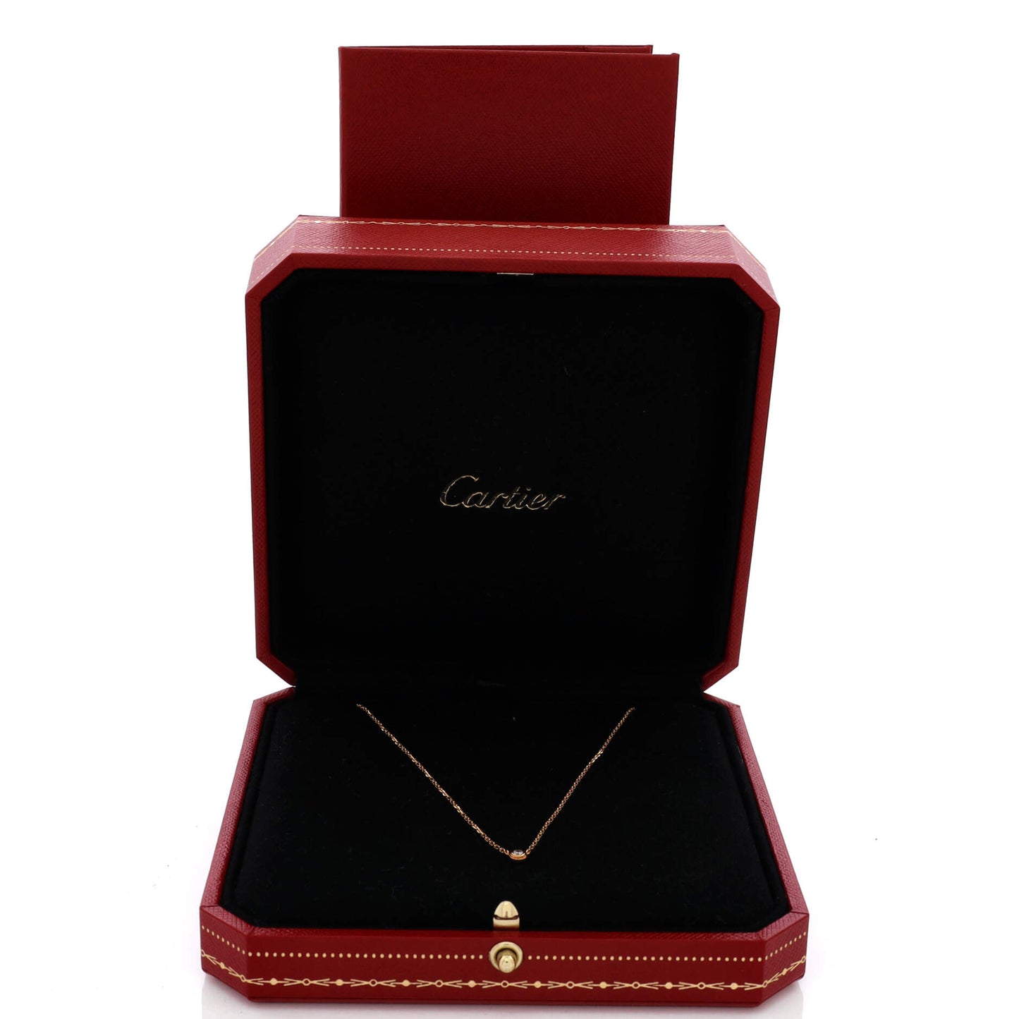 カルティエ Cartier ダムール ペンダント ネックレス 18K ローズゴールド ダイヤモンド XS