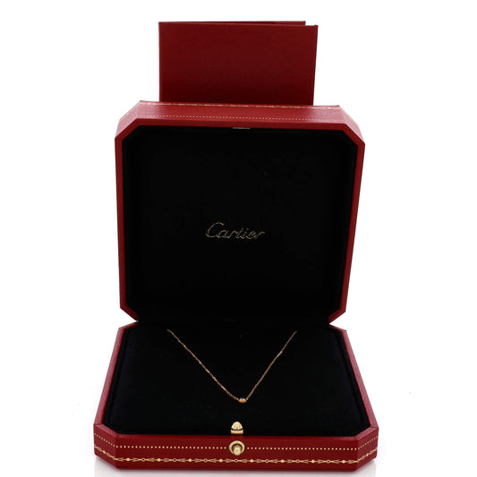 カルティエ Cartier ダムール ペンダント ネックレス 18K ローズゴールド ダイヤモンド XS