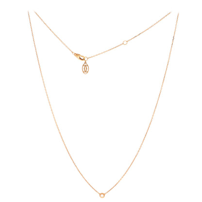 カルティエ Cartier ダムール ペンダント ネックレス 18K ローズゴールド ダイヤモンド XS