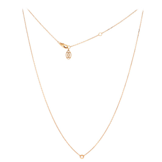 カルティエ Cartier ダムール ペンダント ネックレス 18K ローズゴールド ダイヤモンド XS