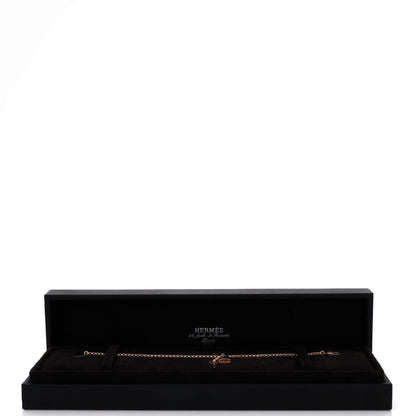 エルメス ケリー クロシェット チェーン ブレスレット 18K ローズゴールド スモール