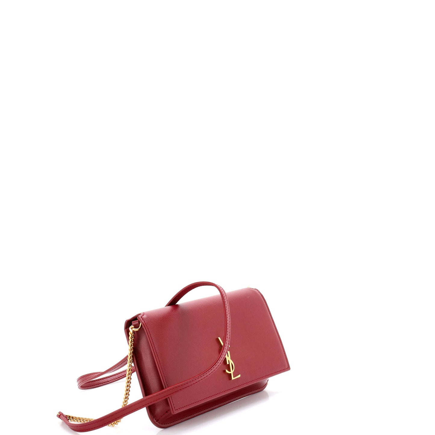 サンローラン クラシックモノグラム フォンホルダーショルダーバッグ レザー