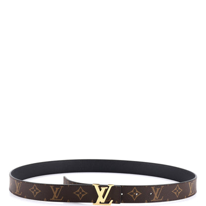 ルイ・モノグラム LVイニシャルリバーシブルベルト モノグラムキャンバス＆レザー ミディアム