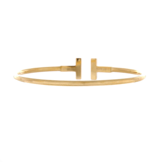 ティファニー Tワイヤー ブレスレット 18K イエローゴールド オニキス