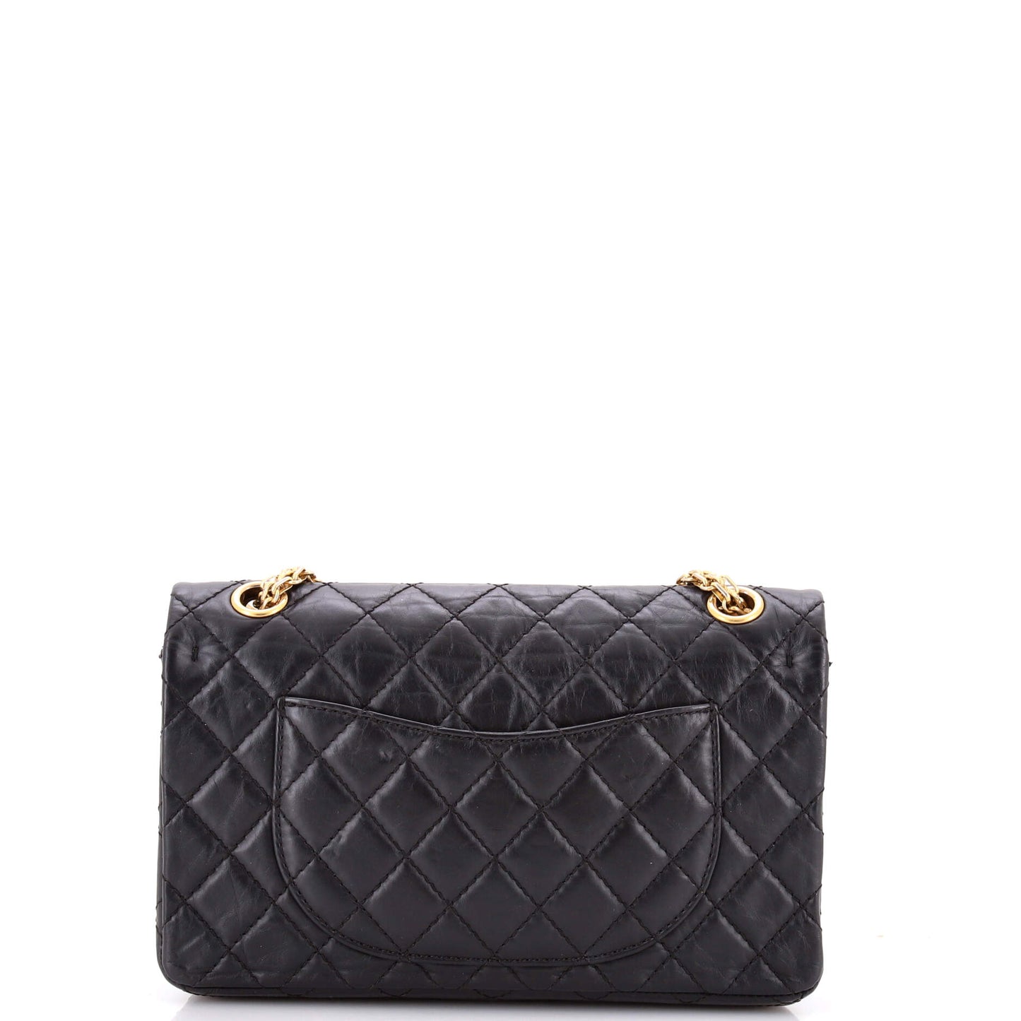 シャネル ラッキーチャーム リイシュー 2.55 フラップバッグ キルティング エイジドカーフスキン 225