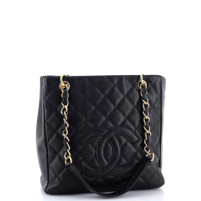 シャネル プチ ショッピング トート キルティング キャビア