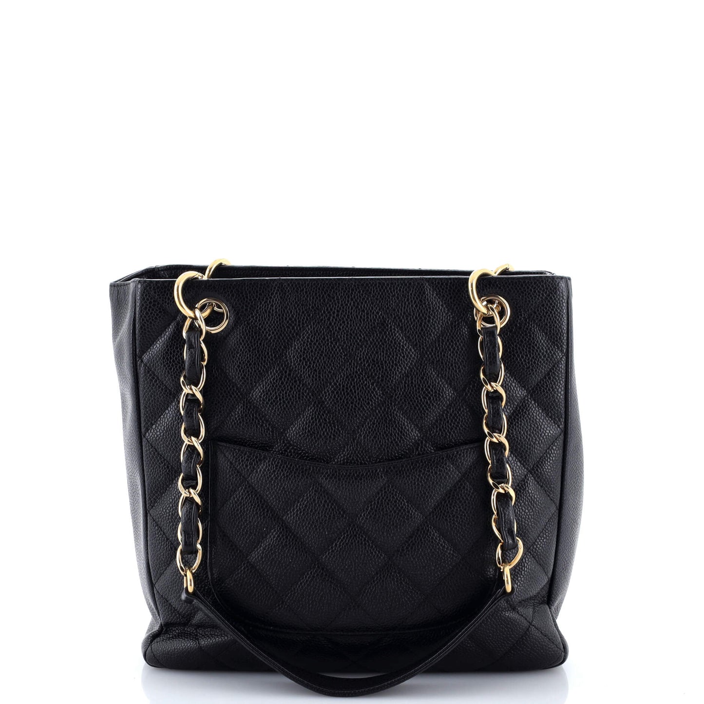 シャネル プチ ショッピング トート キルティング キャビア