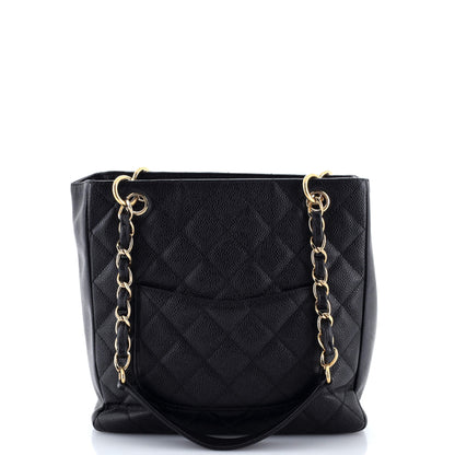 シャネル プチ ショッピング トート キルティング キャビア