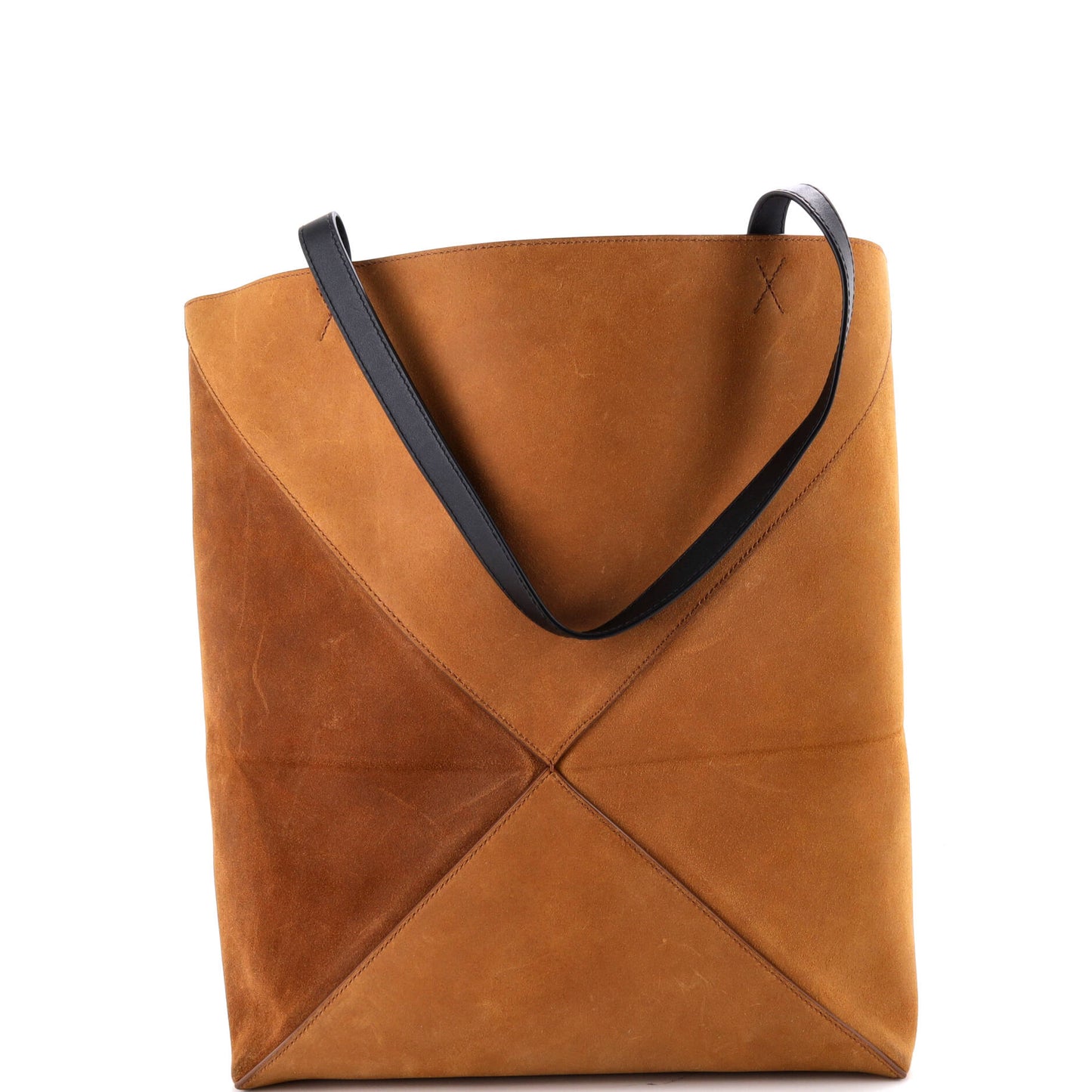 ロエベ パズルフォールド トートバッグ スエード ラージ