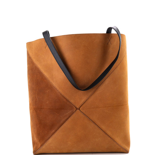 ロエベ パズルフォールド トートバッグ スエード ラージ