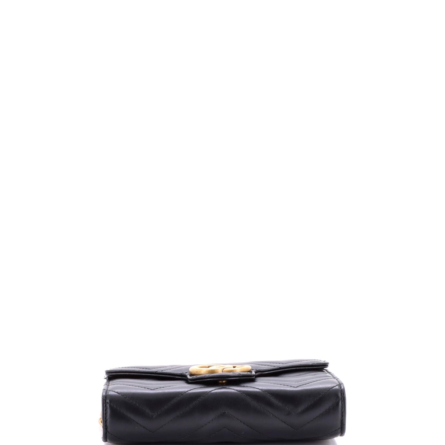 グッチ GGマーモント チェーンウォレット マトラッセレザー ミニ