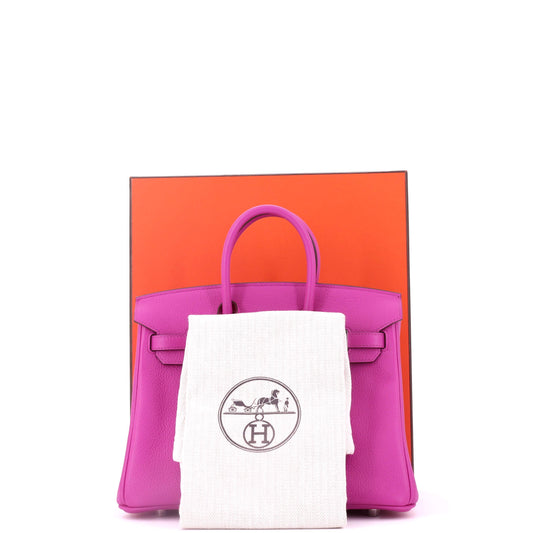 エルメス バーキン ハンドバッグ ヴェルソ・ノヴィーロ パラジウム金具 25