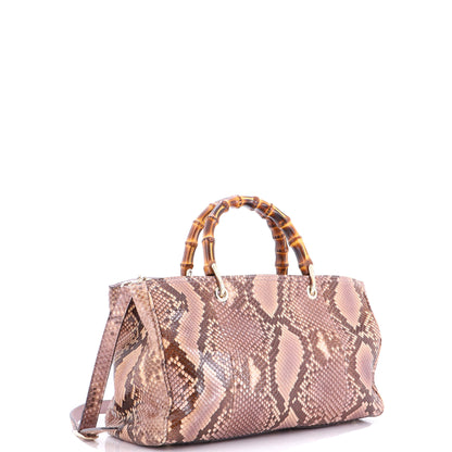 グッチ バンブーショッパー トートパイソン ミディアム