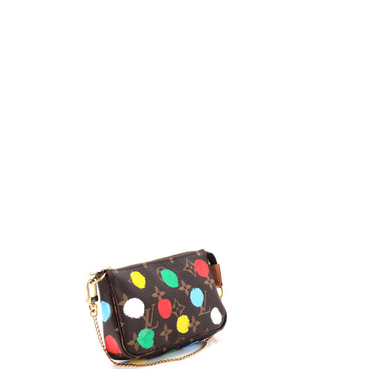 ルイ・モノグラム 草間彌生 ペイントドットモノグラムキャンバス ミニアクセサリーポーチ