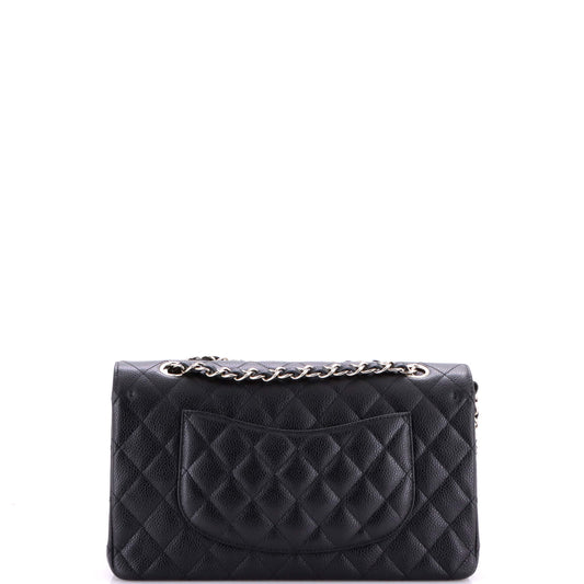 シャネル クラシック ダブルフラップバッグ キルティング キャビア ミディアム