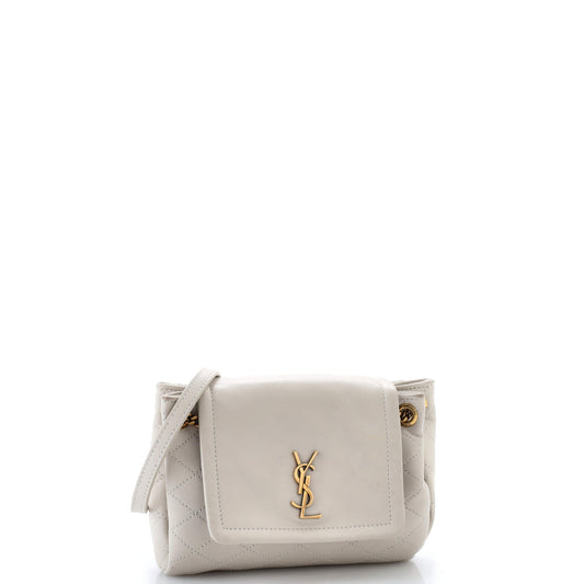 サンローラン ノリータ サッチェル キルティングレザー ミニ