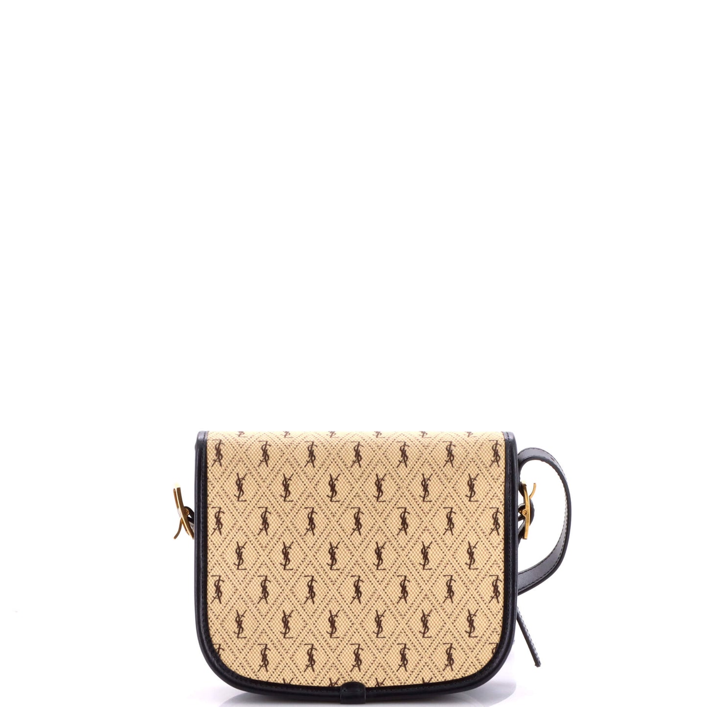 サンローラン フラップサッチェル モノグラム オールオーバー キャンバス＆レザー スモール