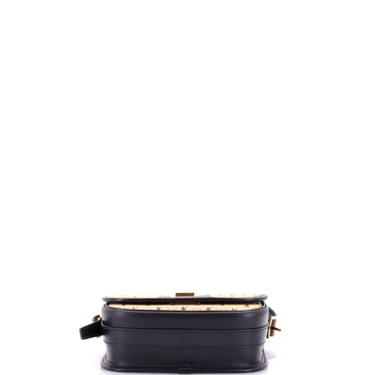 サンローラン フラップサッチェル モノグラム オールオーバー キャンバス＆レザー スモール