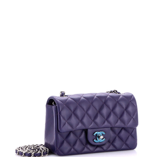 シャネル クラシック シングルフラップバッグ キルティング ラムスキン ミニ