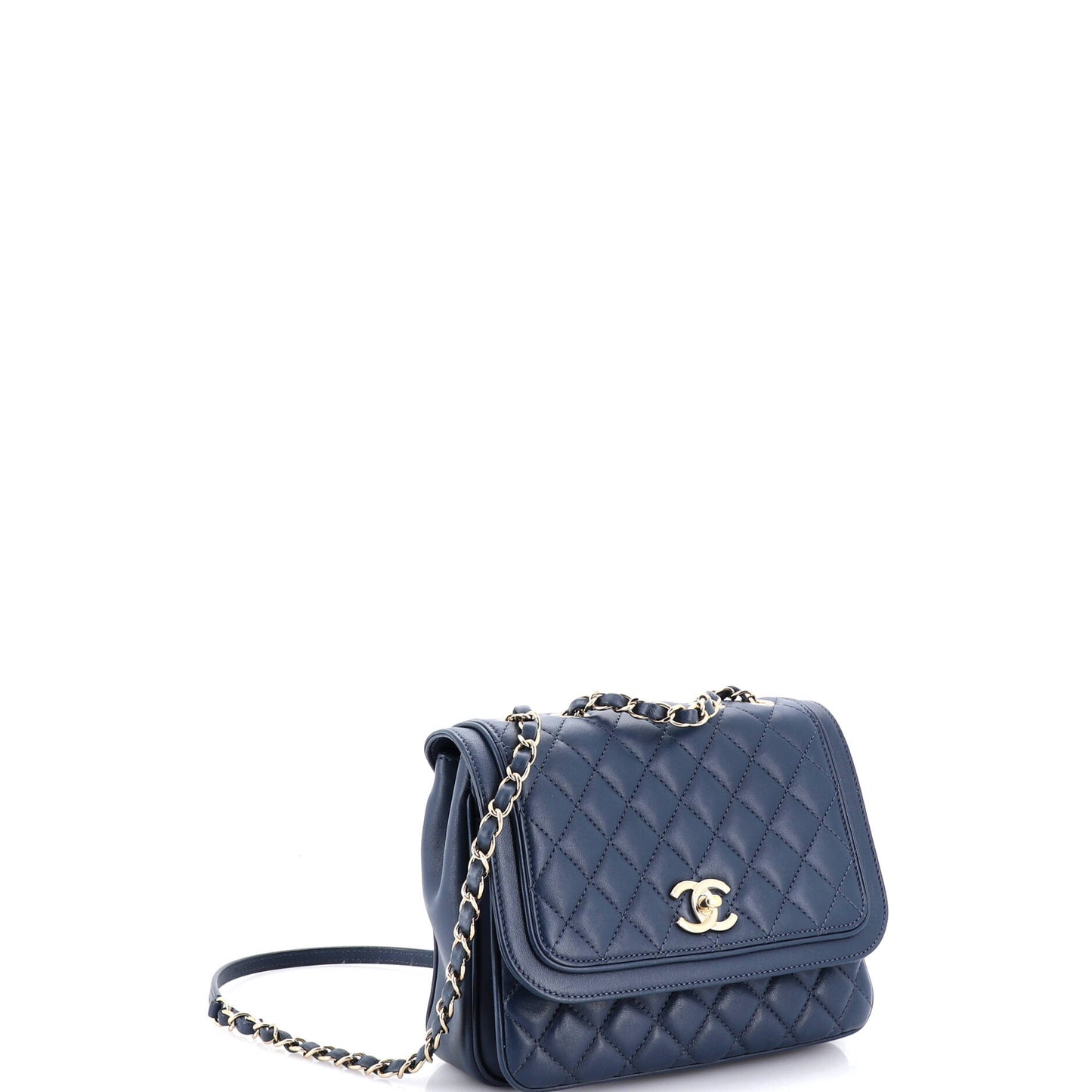 シャネル ラブリーデイ スクエア フラップバッグ キルティング ラムスキン ミディアム