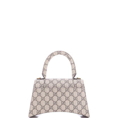 グッチ x バレンシアガ ザ ハッカー プロジェクト アワーグラス トップハンドルバッグ GG コーティング キャンバス スモール