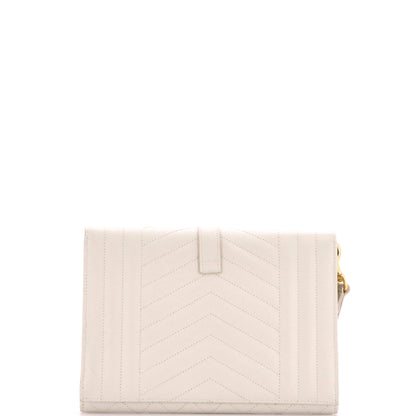 サンローラン クラシックモノグラム エンベロープ リストレット クラッチミックス マトラッセ レザー