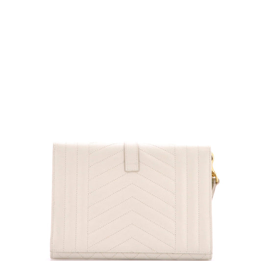 サンローラン クラシックモノグラム エンベロープ リストレット クラッチミックス マトラッセ レザー