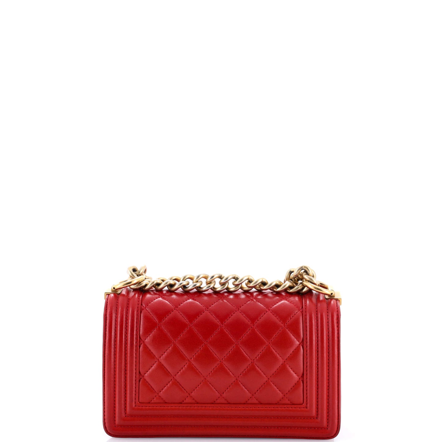 シャネル ボーイ フラップバッグ キルティング ラムスキン スモール