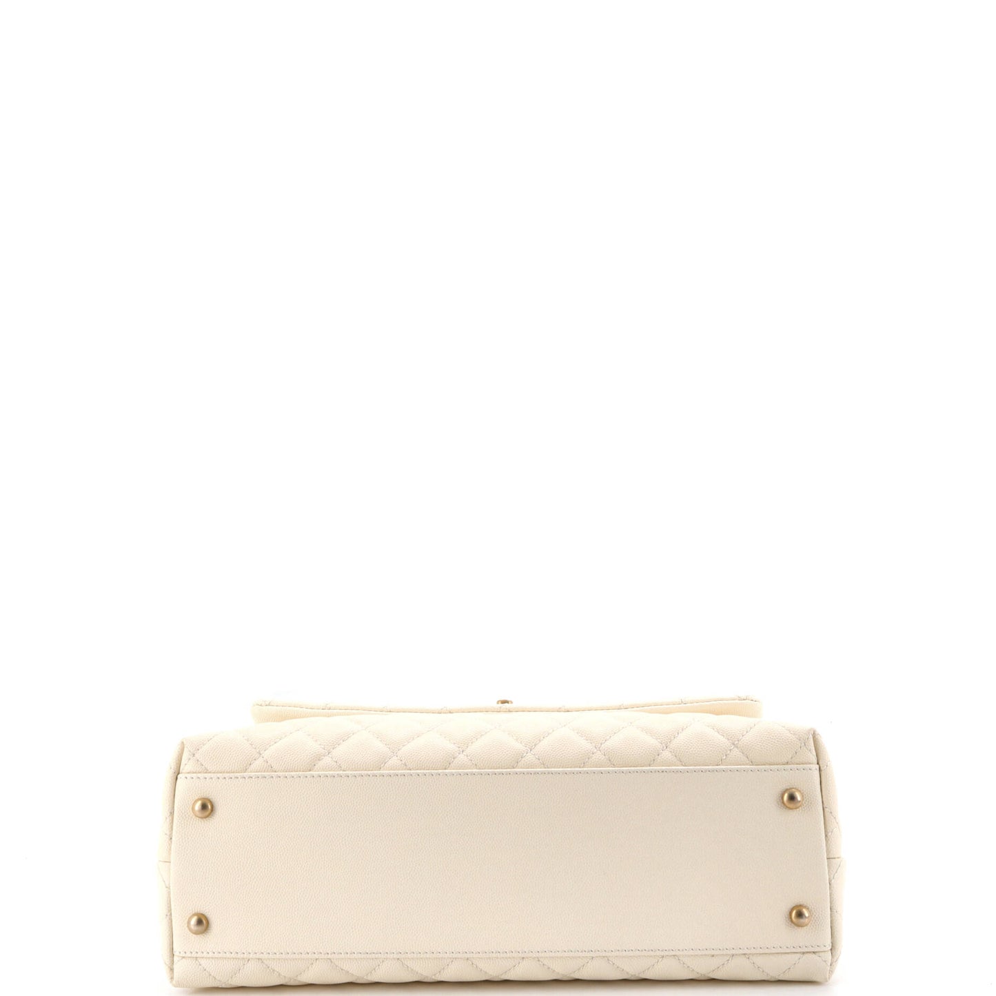 シャネル ココハンドル トップバッグ キルティング キャビア ウィズ リザード ミディアム