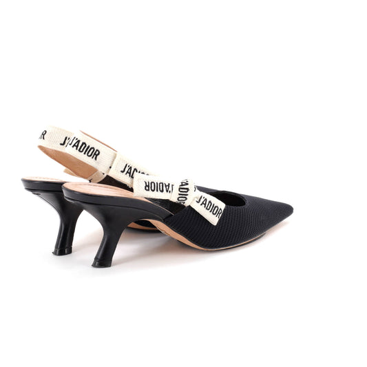 クリスチャン・ディオール レディース J'Adior スリングバック パンプス テクニカルファブリック 65