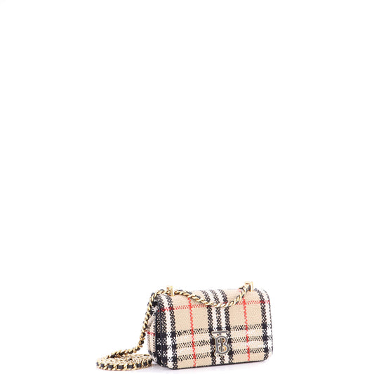 バーバリー ローラ ショルダーバッグ ヴィンテージチェック ツイード スモール