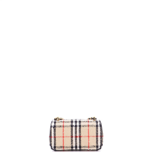バーバリー ローラ ショルダーバッグ ヴィンテージチェック ツイード スモール