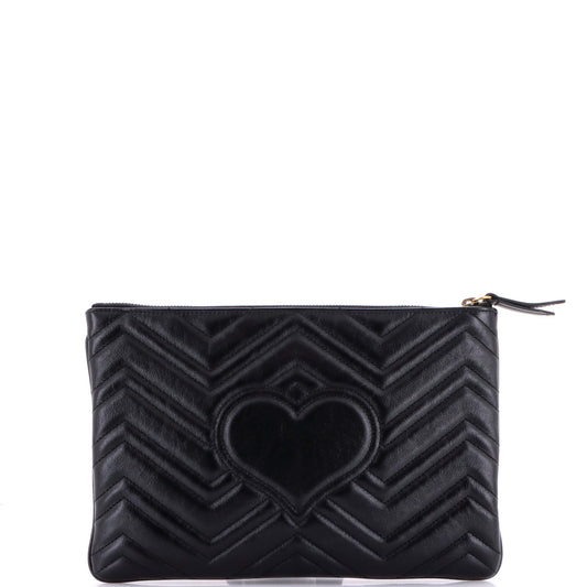 グッチ GGマーモント ポーチ マトラッセ レザー