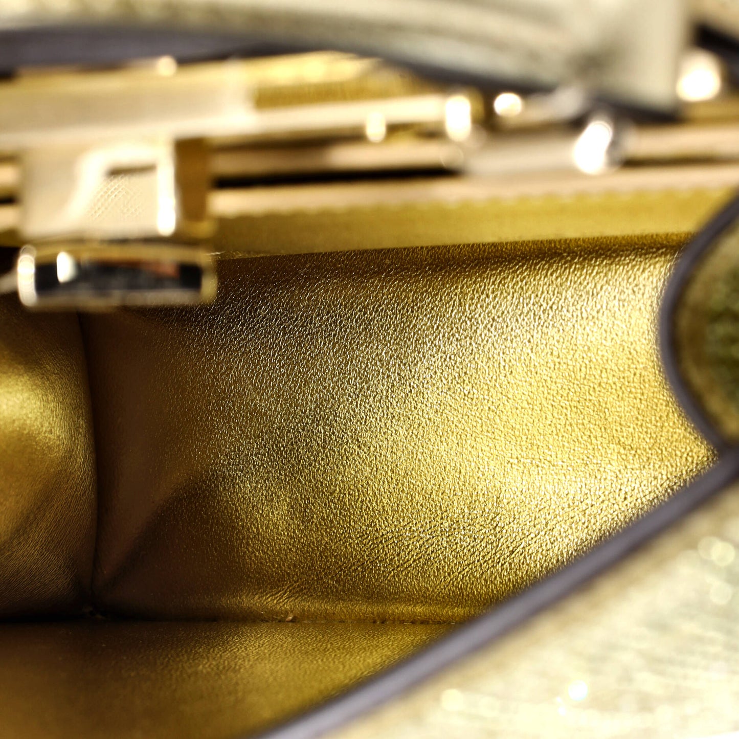 フェンディ ピーカブー ISeeU バッグ ズッカ クリスタル装飾 スエードプチ