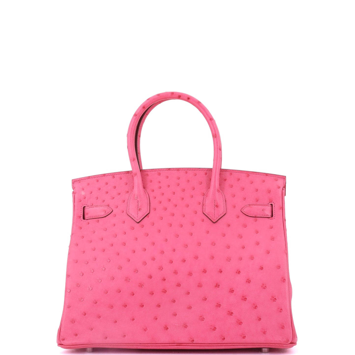 エルメス バーキン ハンドバッグ ピンク オーストリッチ パラジウム金具 30