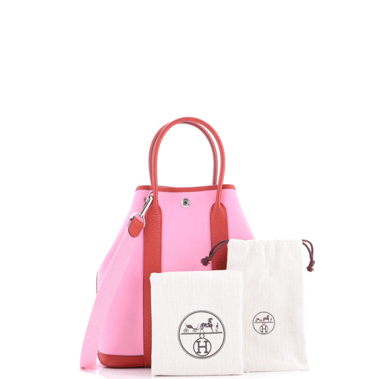 エルメス ガーデン ファイル トートバッグ トワル＆レザー 28