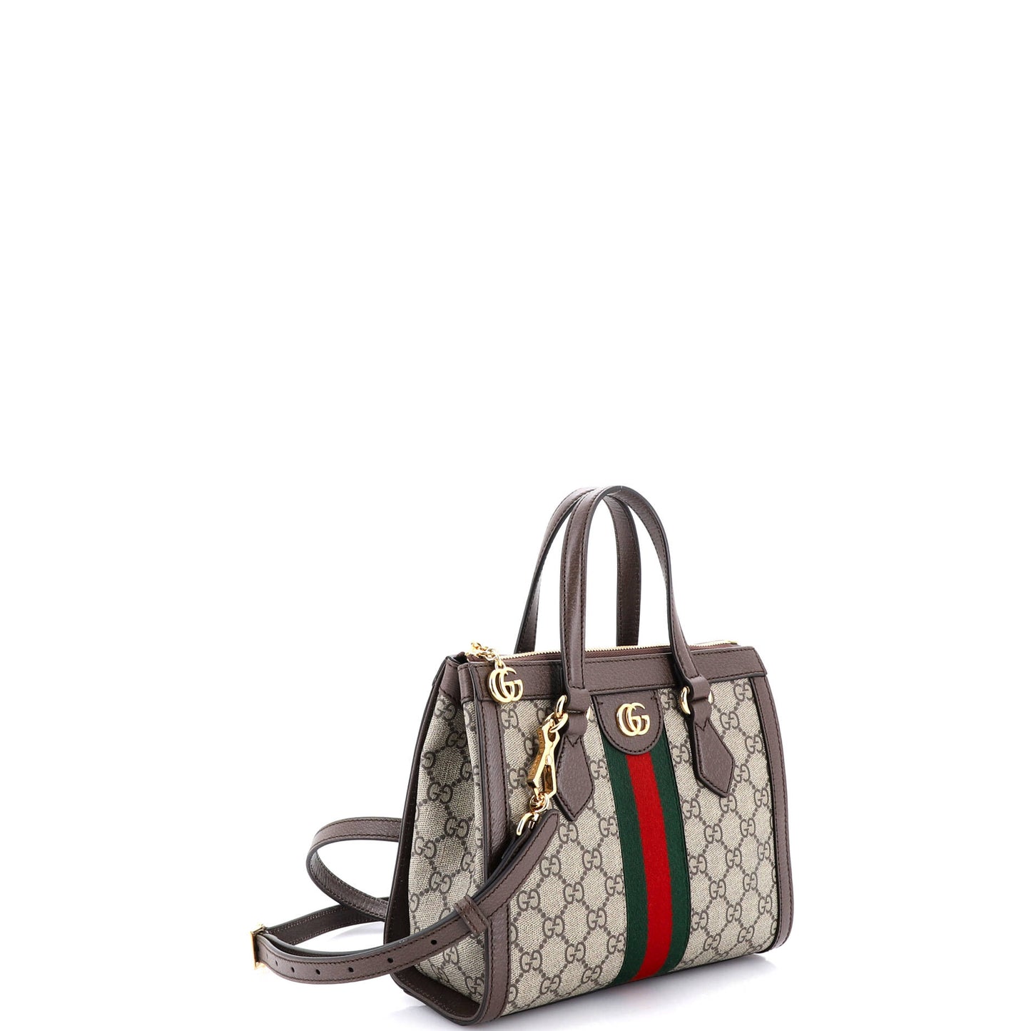 グッチ オフィディア トップハンドル トート GG コーティング キャンバス レザー スモール