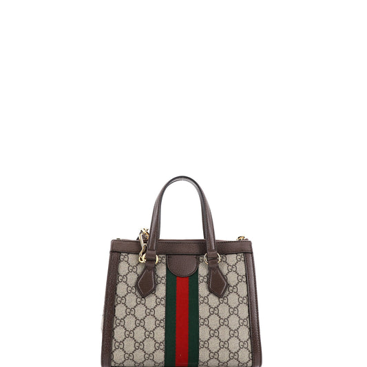 グッチ オフィディア トップハンドル トート GG コーティング キャンバス レザー スモール